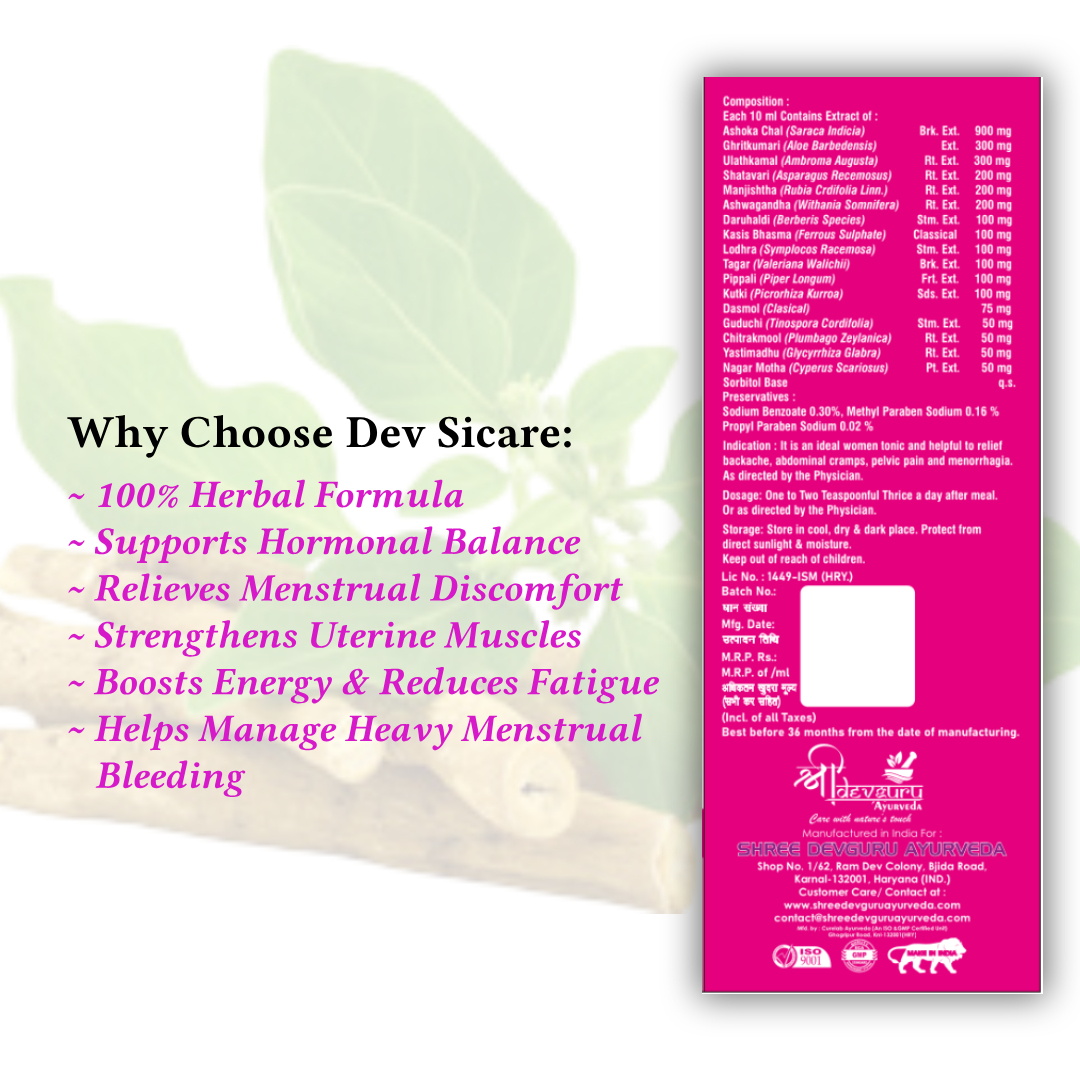 Dev Sicare | Ayurvedic Woman Tonic | Natural Support for Women Health