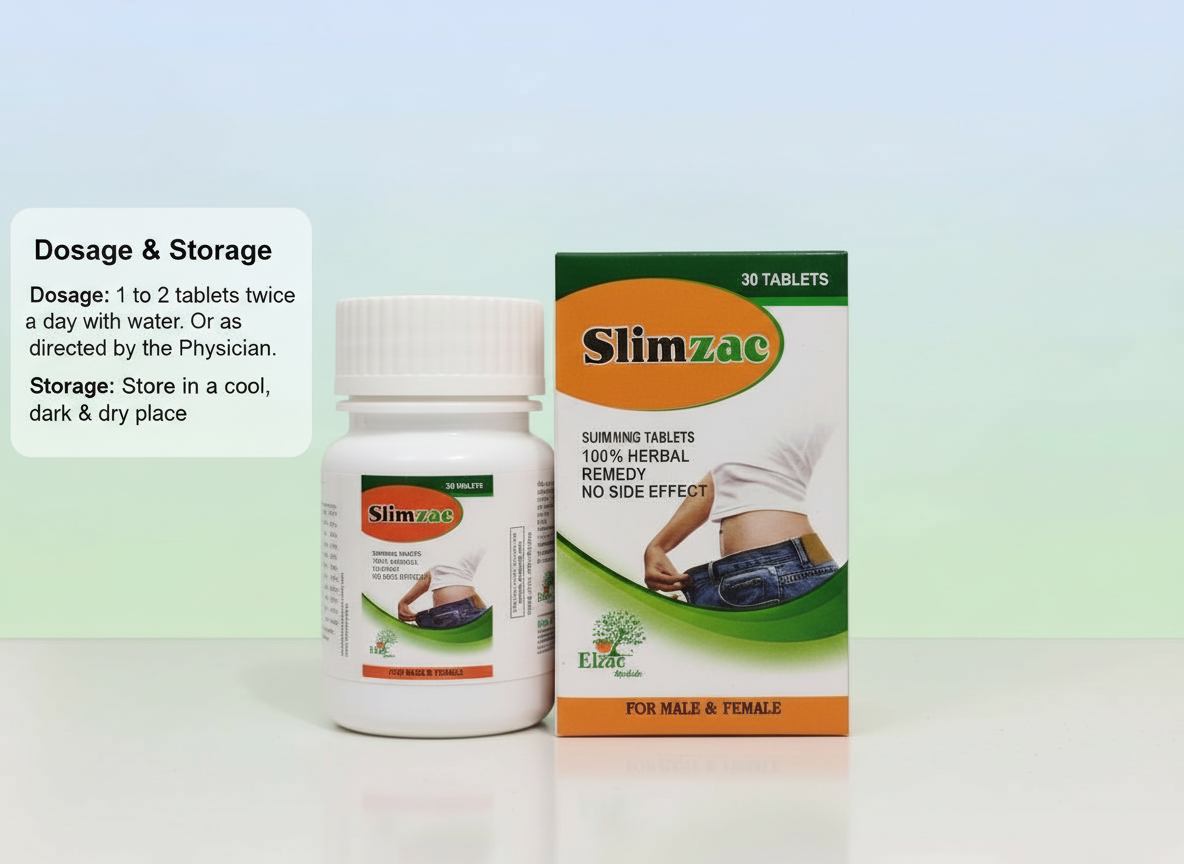 SlimZac by Elzac | Herbal Slimming Tablets