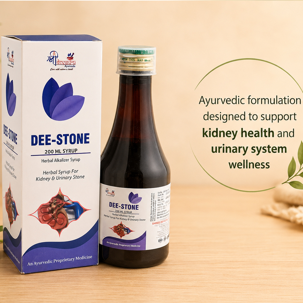 Dee Stone | Herbal Syrup for Kidney Stone & Urinary Health | Ayurvedic Support for UTI, Burning Urination & Urinary Disorders | Raspberry Flavour
