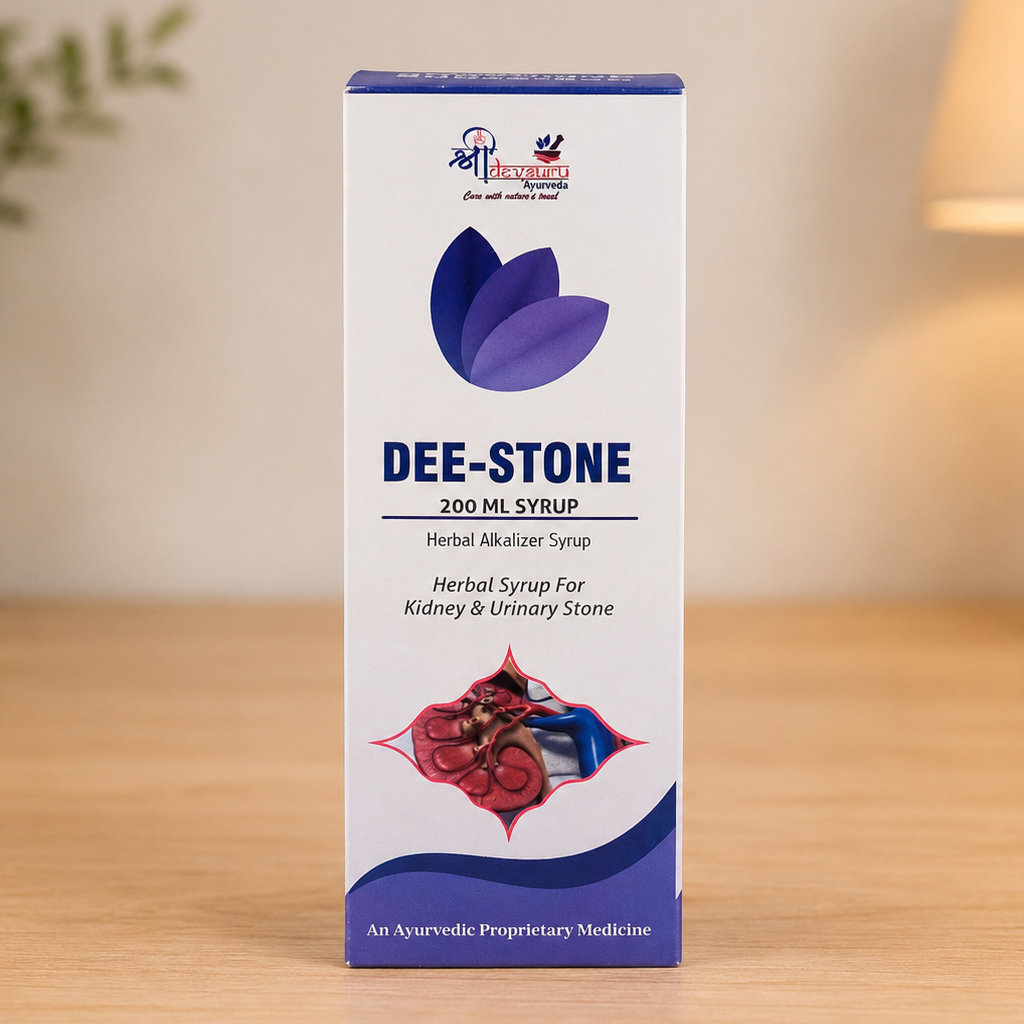 Dee Stone | Herbal Syrup for Kidney Stone & Urinary Health | Ayurvedic Support for UTI, Burning Urination & Urinary Disorders | Raspberry Flavour