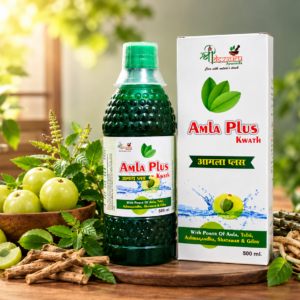 Amla Plus Kwath | Ayurvedic Herbal Tonic with Amla, Tulsi, Ashwagandha, Shatawar & Giloy
